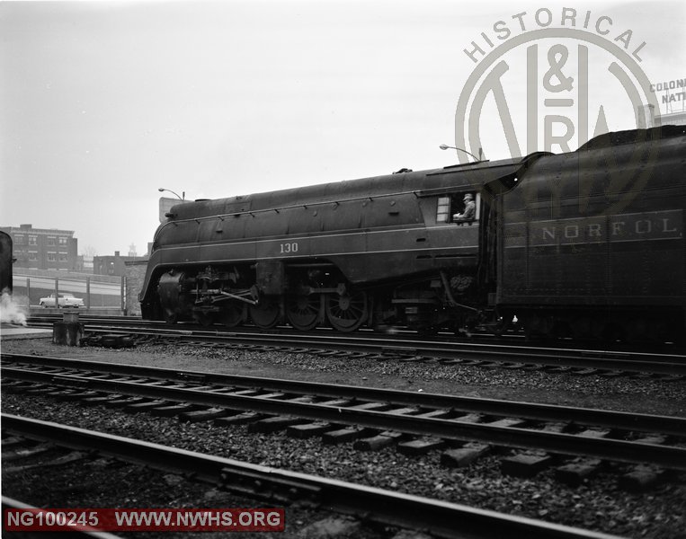 N&W Class K2a 130 at Roanoke, VA (just west of passenger station)