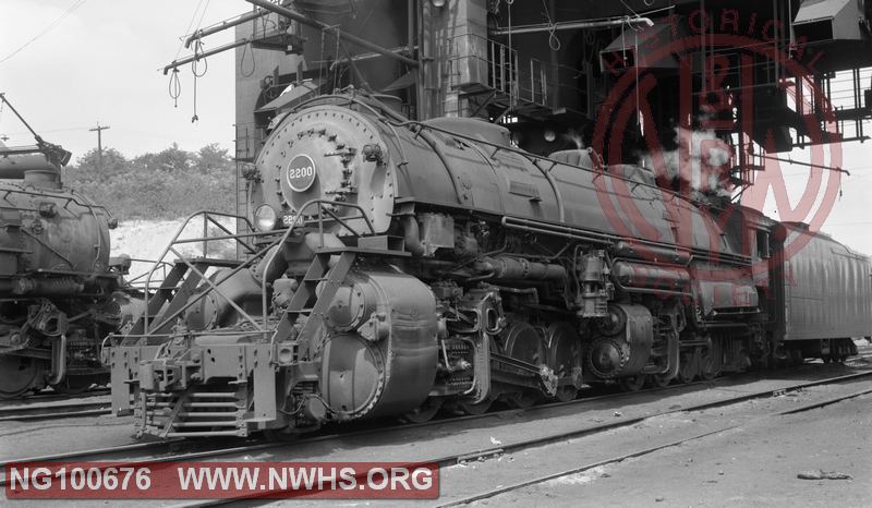 N&W Y6b 2200 at coaling station