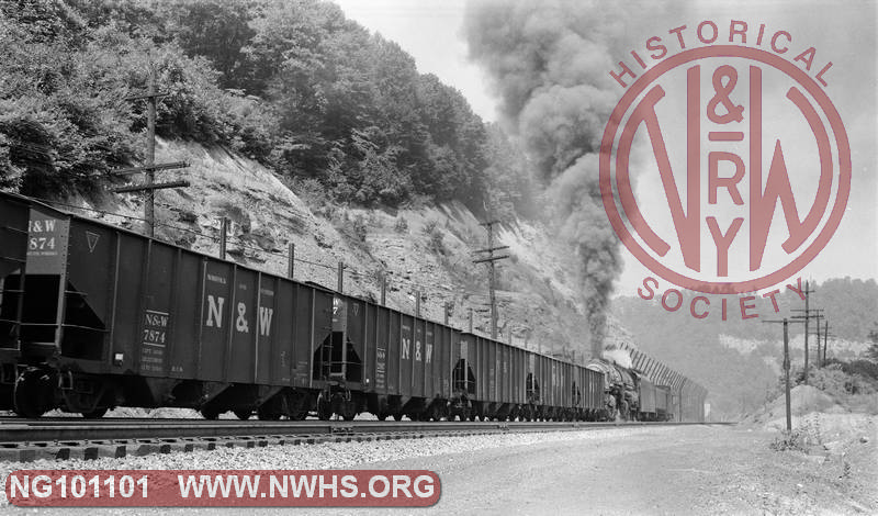 N&W Y5 2101 pussing eastbound at Maybeury WV