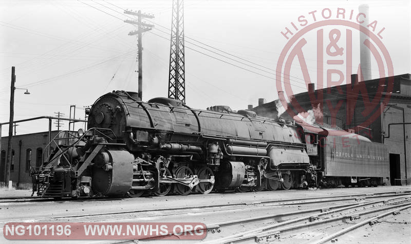 N&W Y6b 2178 at Roanoke, Va