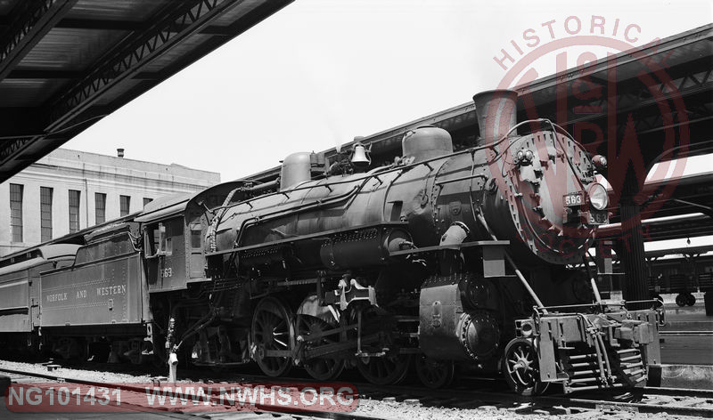 N&W E2a 563 at Richmond, Va