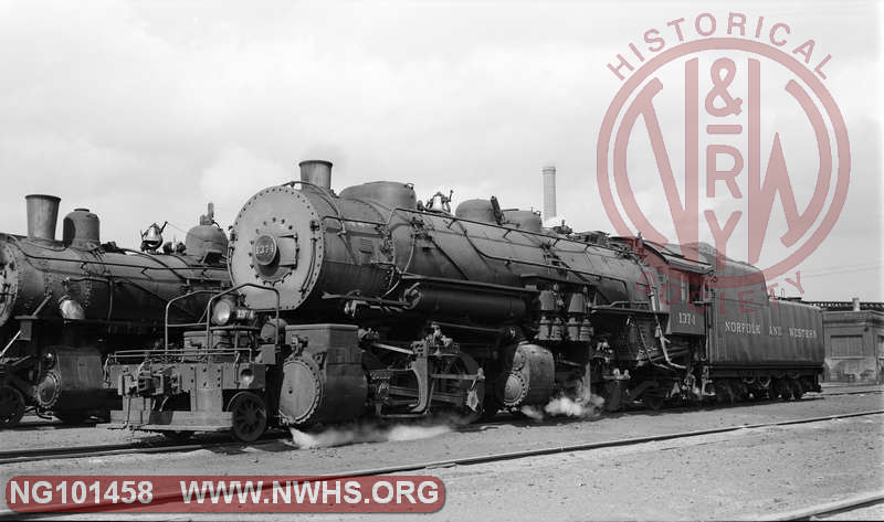 N&W Z1a 1374 at Roanoke, Va