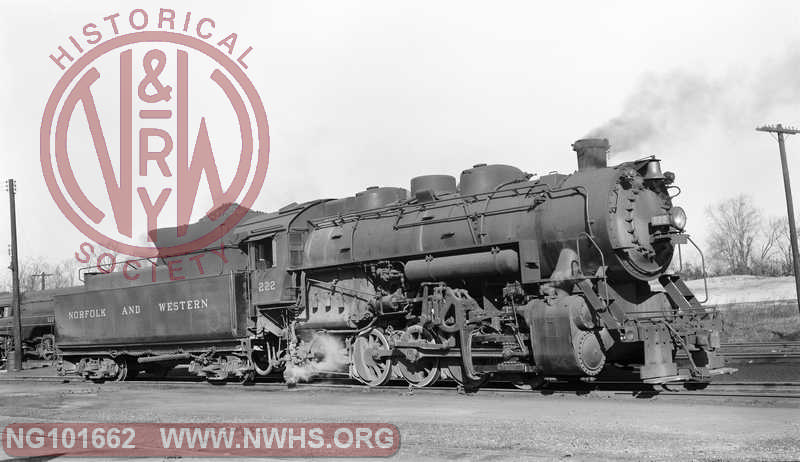 N&W S1a 222 at Petersburg, Va