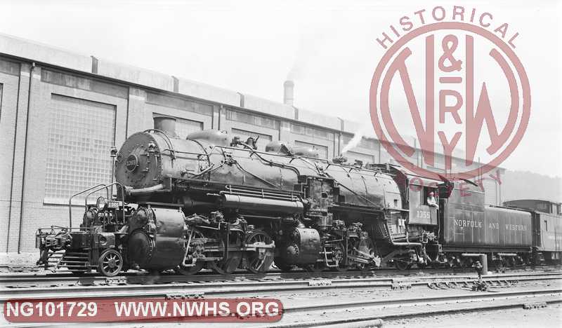 N&W Class Z1a 1355 at Bluefield, WV