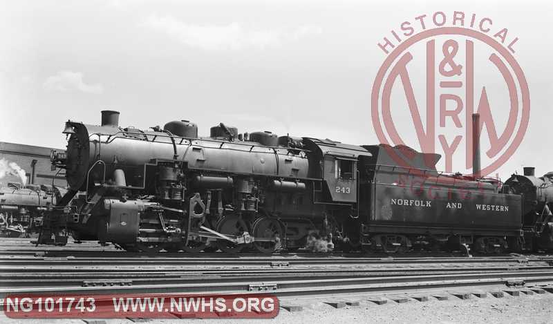 N&W Class S1a 243 at Roanoke, Va