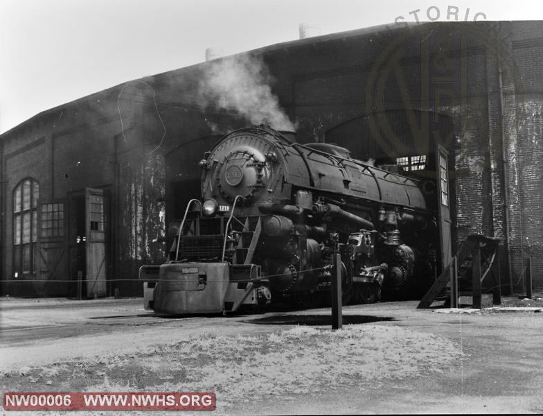 Class A 1218 Left front View. B&W at Crewe, VA