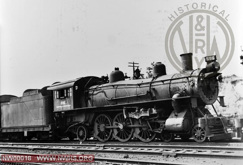 Class E2a #595 Right side view.  - B&W