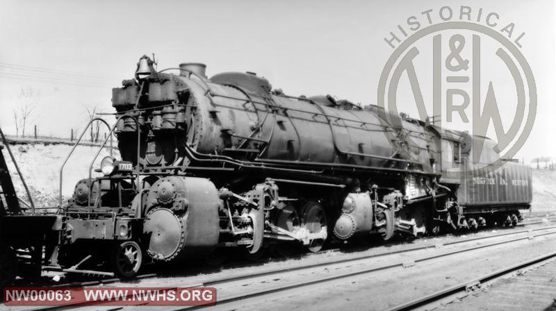 Class Y2a #1703 Left front view @ Roanoke VA-B&W