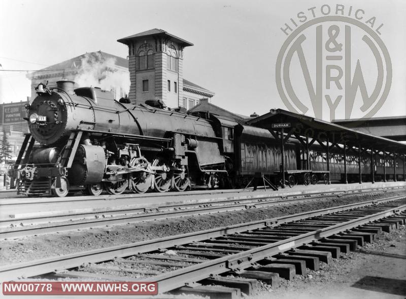 N&W Class K-1 #111, 5/8View @ Durham, NC (@ Passenger Depot)