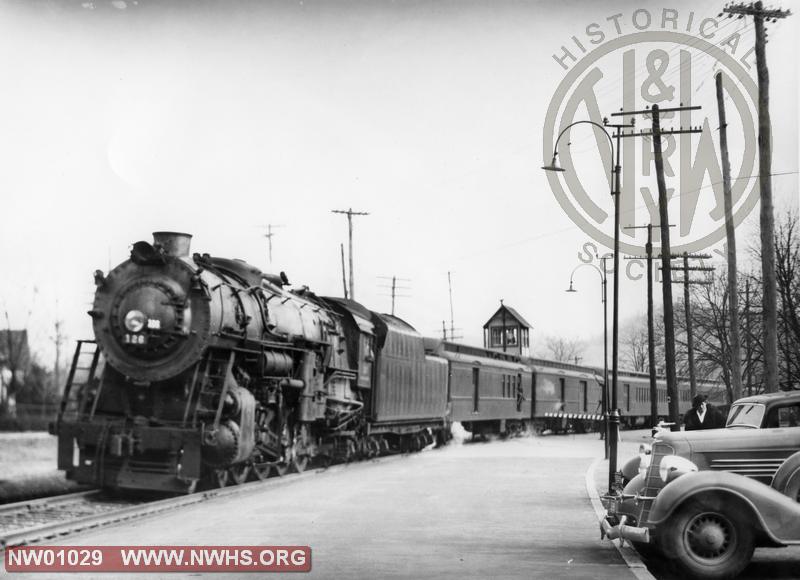 Class K-2a #126, Left 7/8 View - B&W - (Action) @ Marion, Va - 1935 (w/o Shrouds)