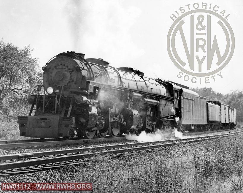 Class A #1238, Left 3/4 view  - B&W - EBD @ Thaxton, VA  (W/#91)