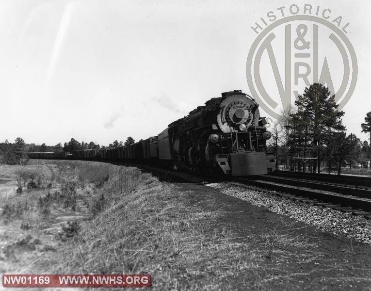 Class A #1220, Right 7/8 View - B&W - East of Nottoway, Va -  Action!