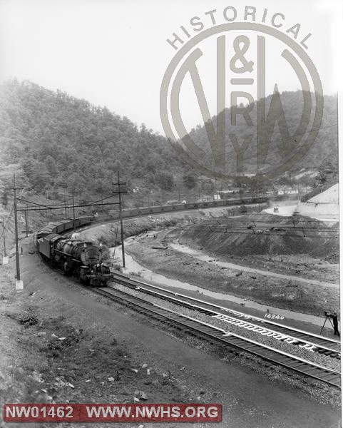 Class Y-4 #2086, Right 3/4 View - B&W, WB @Maitland, VW (Action)