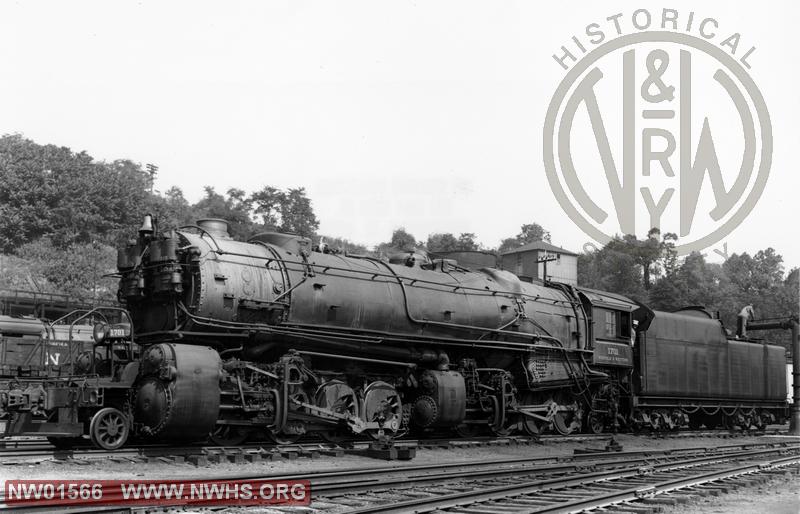 Class Y-2a #1700, Left 3/4 View - B&W, @ Clare Yard