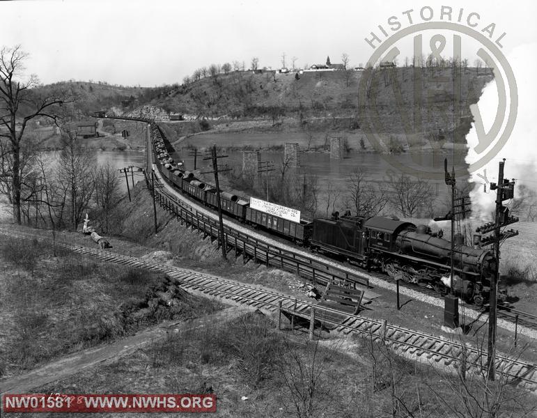 N&W Class M 469 Radford, VA w/Trainload of Pipe from Lynchburg Foundry