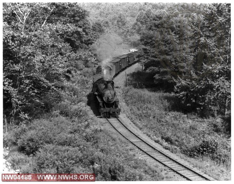 Class M #429,Right Front View-Elevated,B&W,@ Taylors Valley,VA (Book)