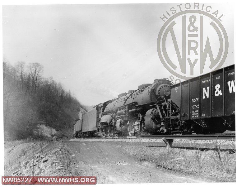 N&W Class Y6b 2180 pusher at Maybeury, WV