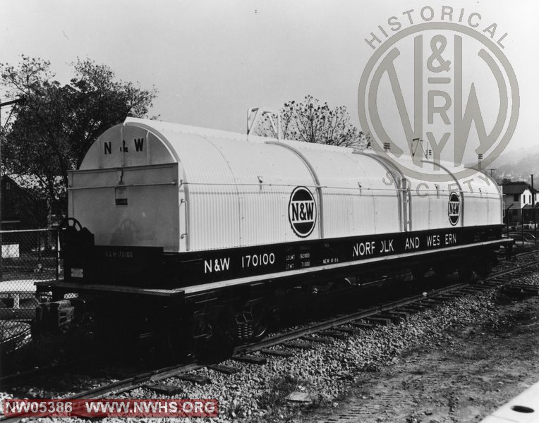 N&W Flat Car Class CS5 for Coil Steel Builder Photo