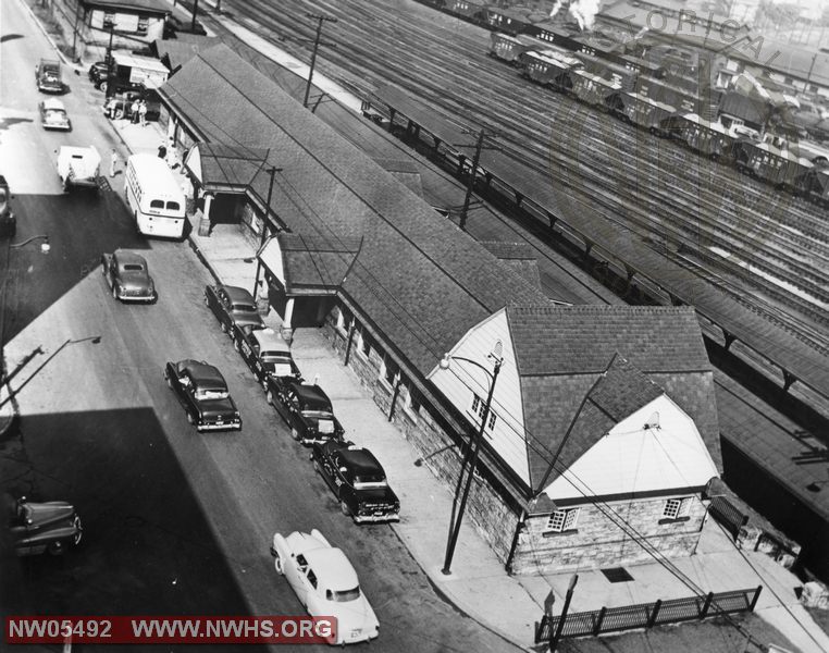 Bluefield, WV Passenger station, View from street, east end (after 1941 remodeling)