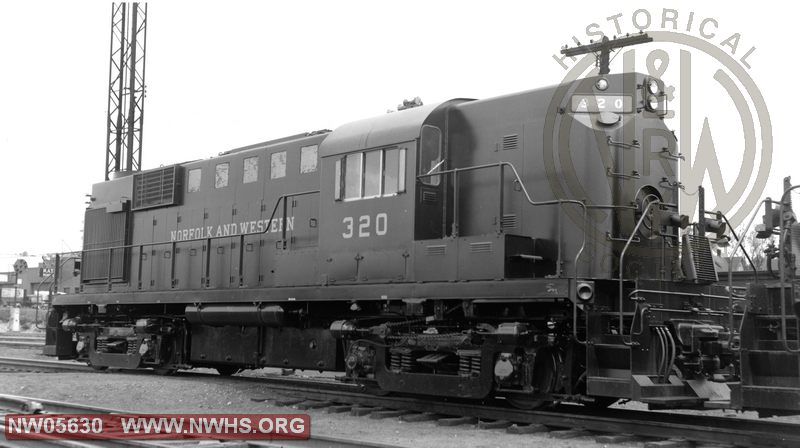 N&W ALCO RS-11 #320 at Roanoke, VA in mint condition.