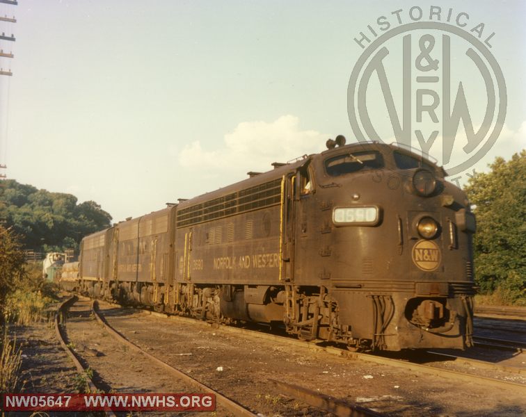 N&W Locomotive No. 3690 EMD Class F7A at Allentown, PA July 6, 1970