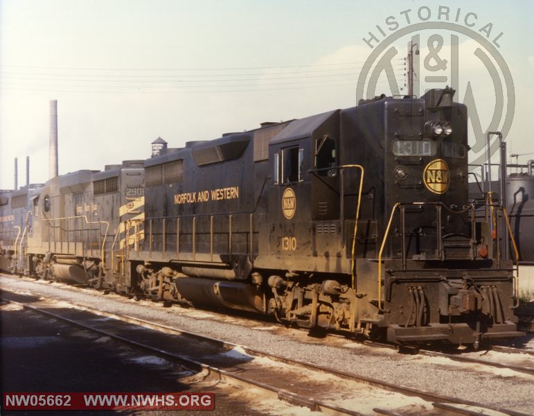 N&W Loco. No. 1310 Class GP35 Aug. 1966