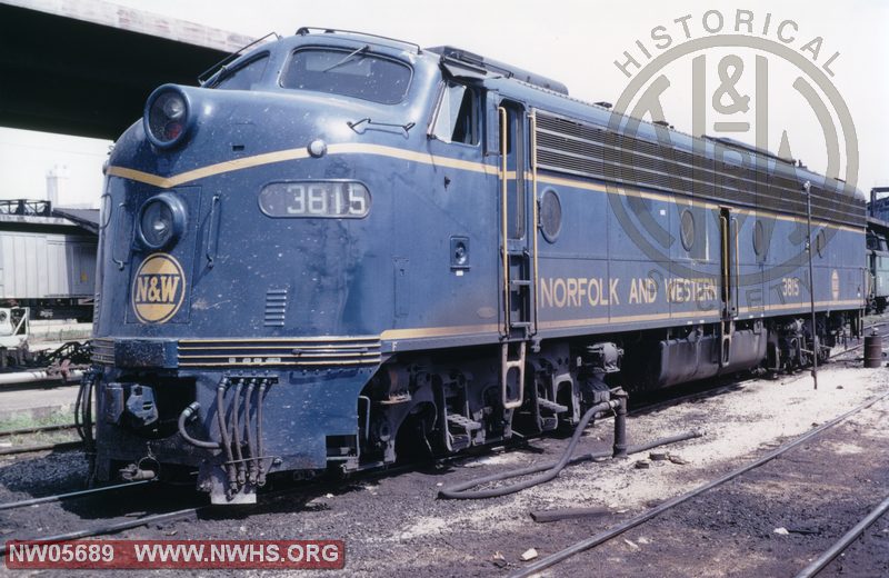 N&W Loco. No. 3815 EMD E8A at St. Louis, MO June 29, 1968