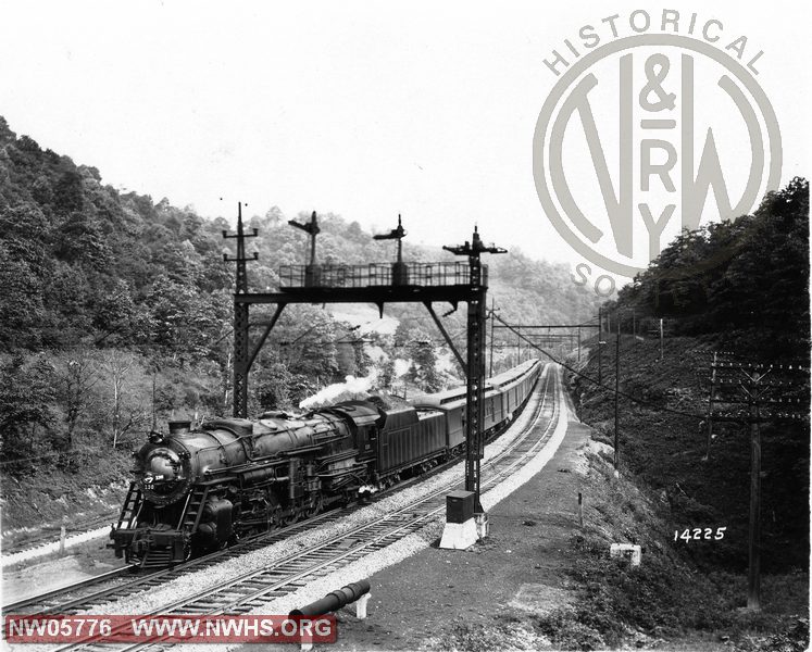 N&W Loco. Class K2a No. 130 with Passenger Train Near Cooper, WV