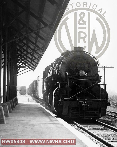 N&W Class Y6a 2165 at Charlestown WV station platform