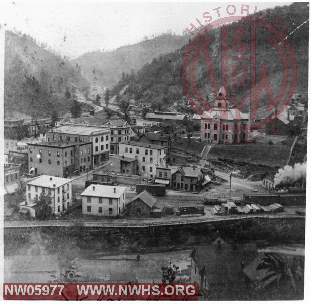 Welch, WV. N&W Station visible in lower right