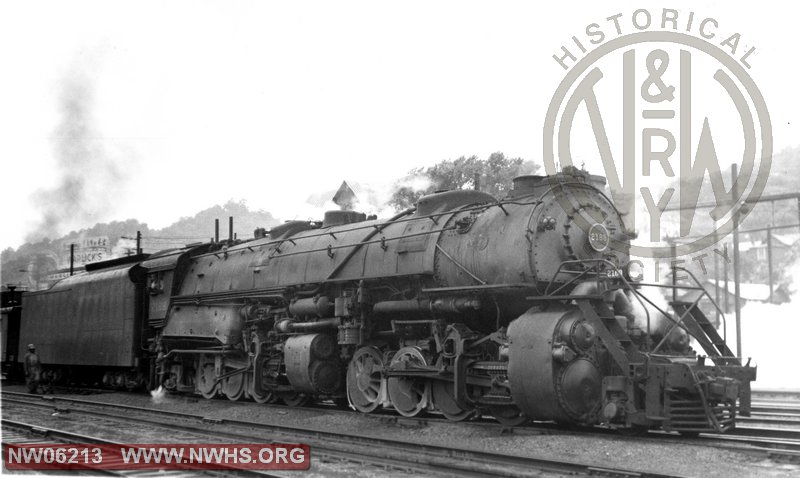 Y6b 2188 Right 3/4 View at Bluefield, WV July 13, 1956