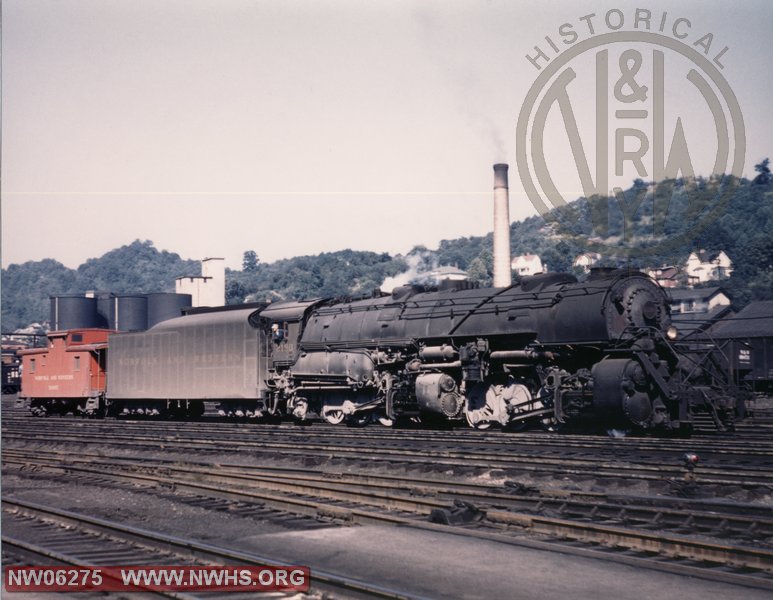 N&W Y6b #2190 Right Side 3/4 View at Bluefield, WV