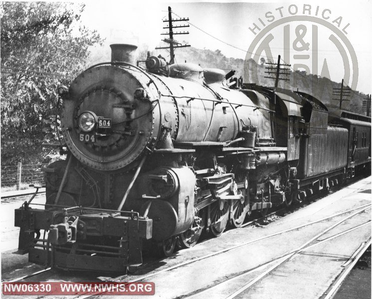 E3 504 Left Side 3/4 View at Lynchburg, VA Sept. 1946