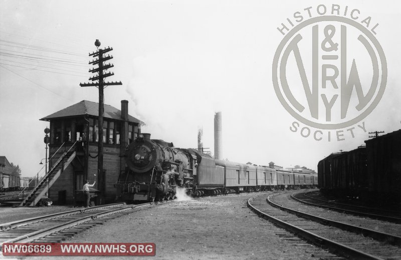 N&W Class K2 124 Left 3/4 Train Vie, Hagerstown MD date unknown.