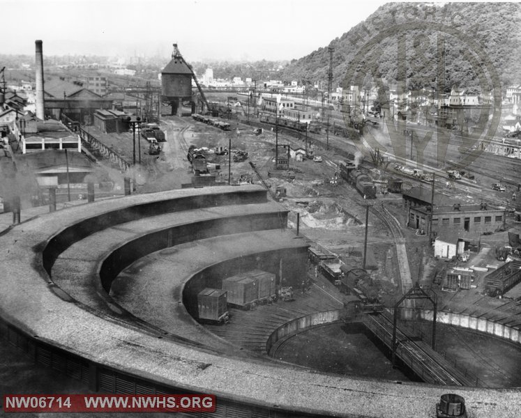 Roundhouse at Portsmouth, OH Date Unknown