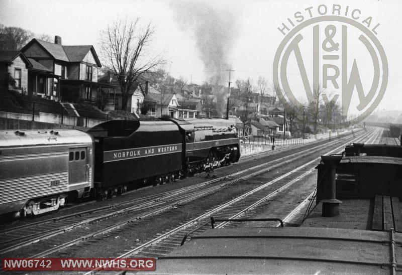 N&W Class J 603 with Train # 46 at Bristol 1941