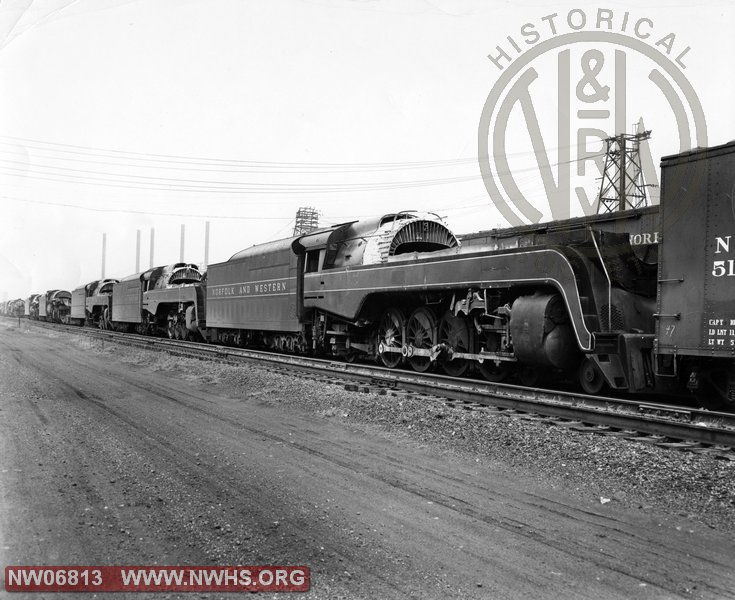 N&W Class K2 and K2a Numbers Unknown on Scrap Line at Portsmouth,OH Date Unknown