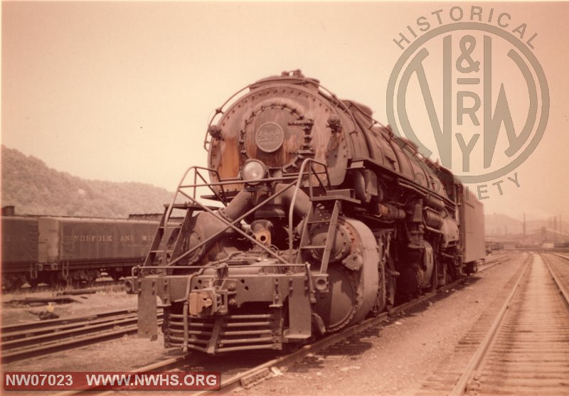 Class Y6b 2187,Left 7/8 View at Portsmouth,OH July 1960