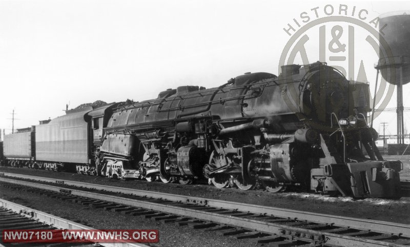 N&W Class A,1238 Right Side 3/4 View at Crewe,VA