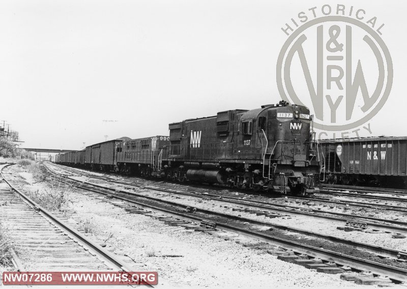 N&W Class C630 1137 at Roanoke,VA Sept. 3,1985