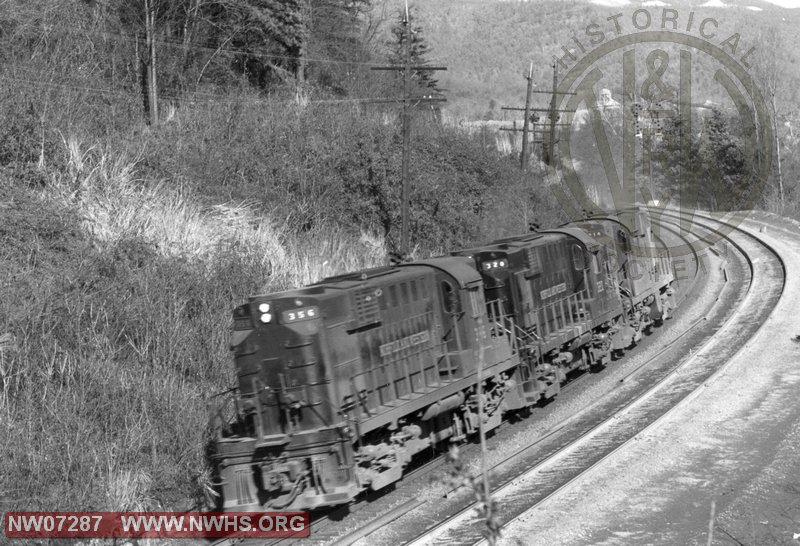 N&W Class RS11 356,320 And314 on Blue Ridge 1957