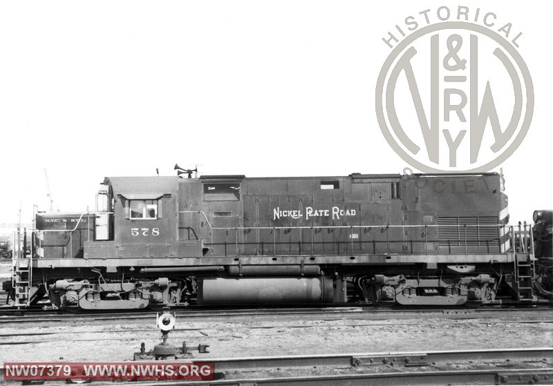NKP 578, Ren&W 2578 Loco Class C420 at Bellevue,OH April 17,1966