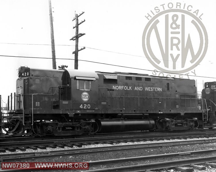 N&W Loco 420 Class C420 at Portsmouth,OH