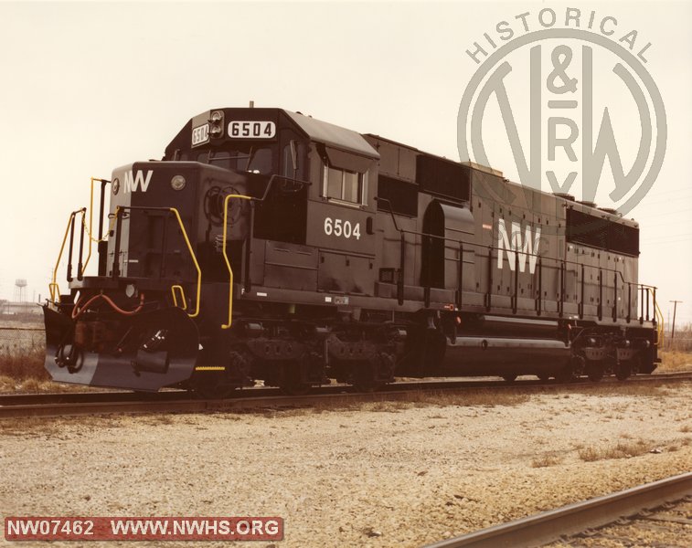 N&W SD50s 6504 Builders Photo Cec. 1980