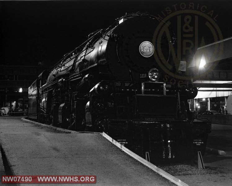 N&W Loco Class A 1218 at Roanoke Shops