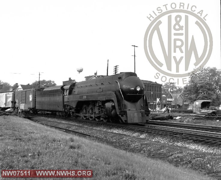 N&W Class K2a 133 Right 3/4 View at Chillicothe,OH May 11,1958