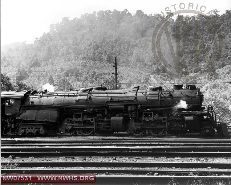 N&W Class A 1227 Right Side View at Williamson,WV Aug. 27,1957