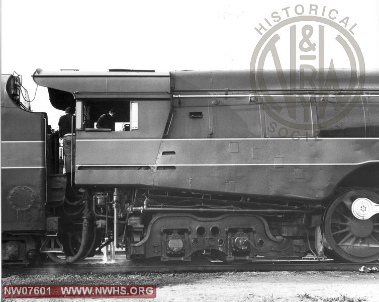 N&W Class J 611 Right Side Cab View at New Haven