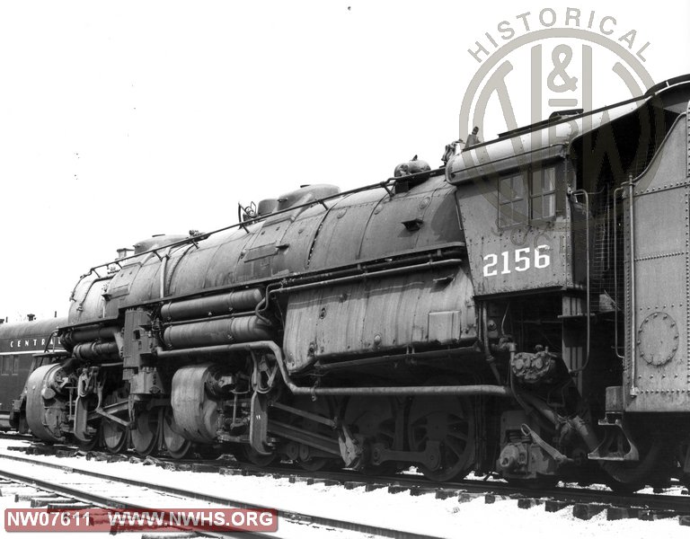 N&W Class Y6a 2156 Left Side View on Display at Barretts Station,MO Aug. 17,1983