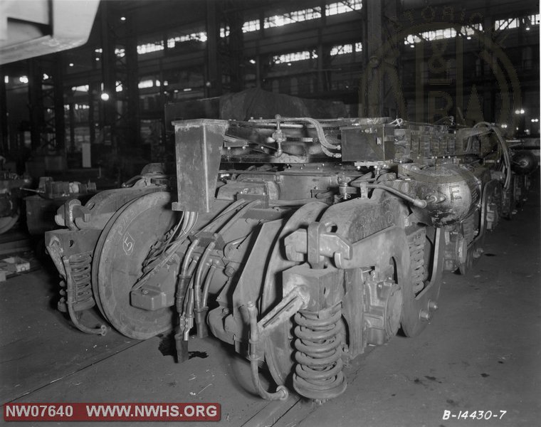 N&W Loco Class TE1 Builders Photo Trucks at BLW